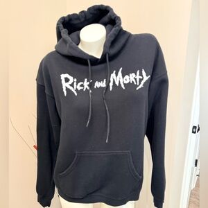 Rick And Morty Authentic Hoodie Sweatshirt Two sides Graphics Sz Medium